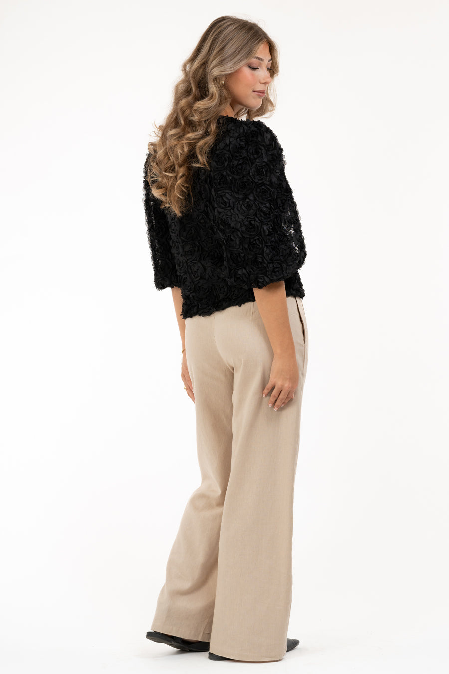 Capri Edith Blouse Black