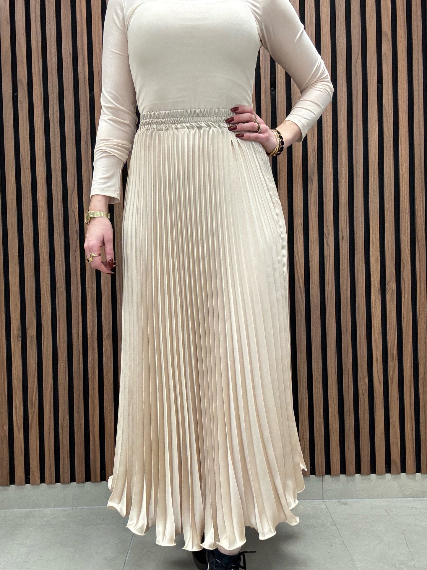 Gemini Kjol Elda Beige