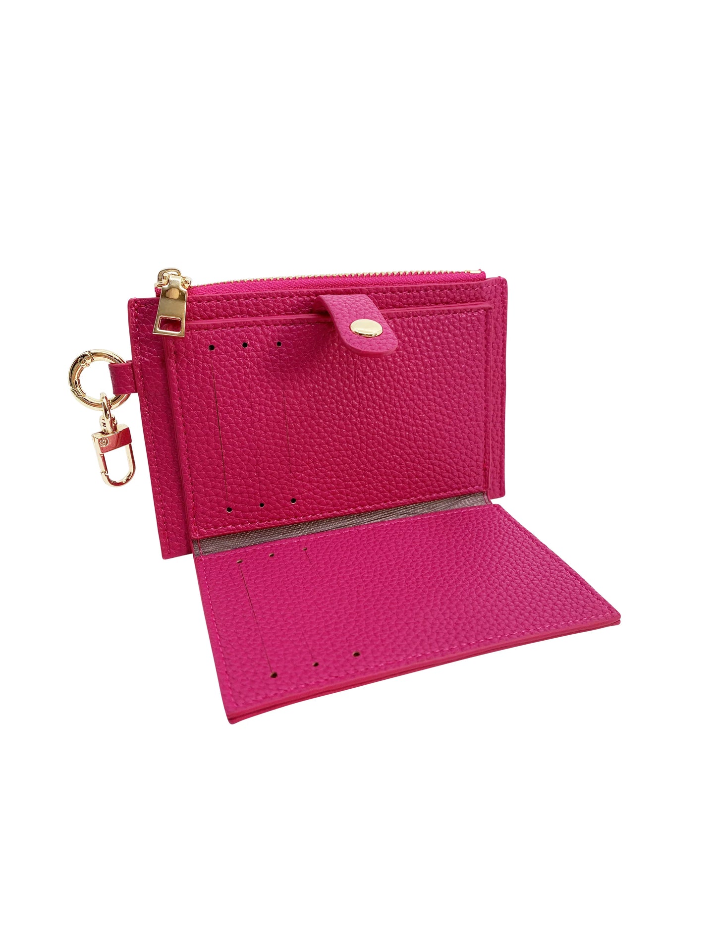 In Sunny Mood, Coin Zip Purse Fushia
