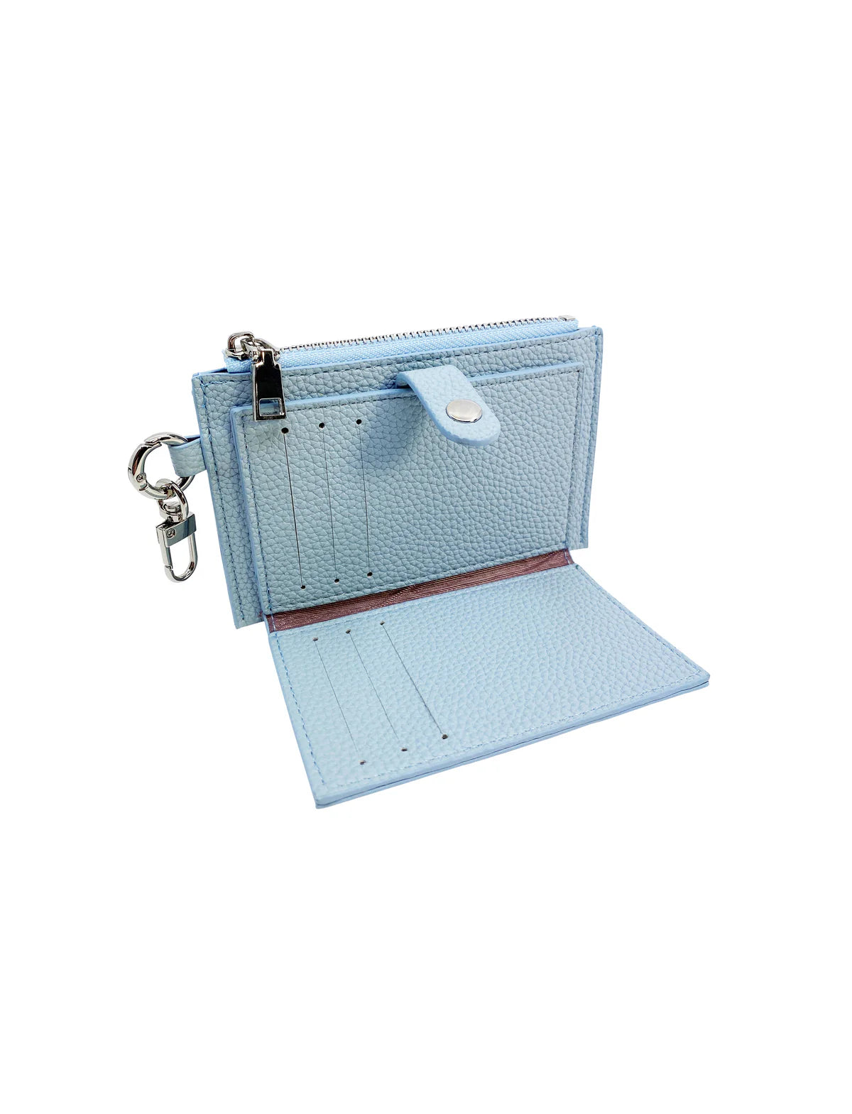 In Sunny Mood, Coin Zip Purse L.Blue silver