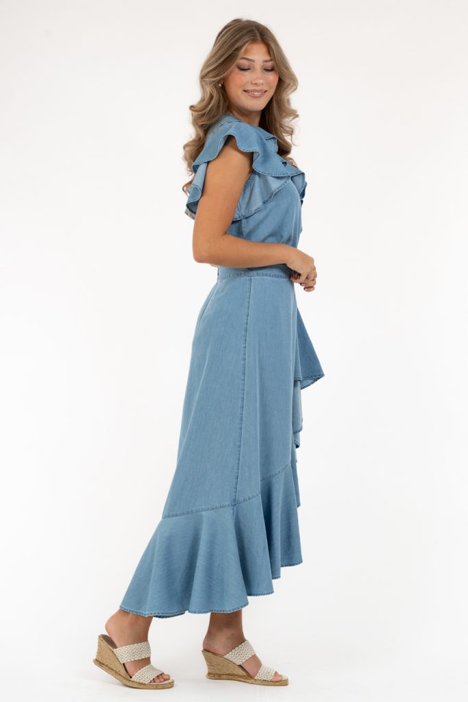 Capri Rebecca Skirt Light Denim