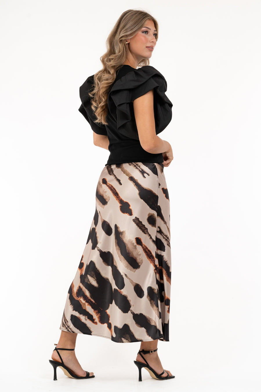 Capri Sienna Skirt Espresso Sand