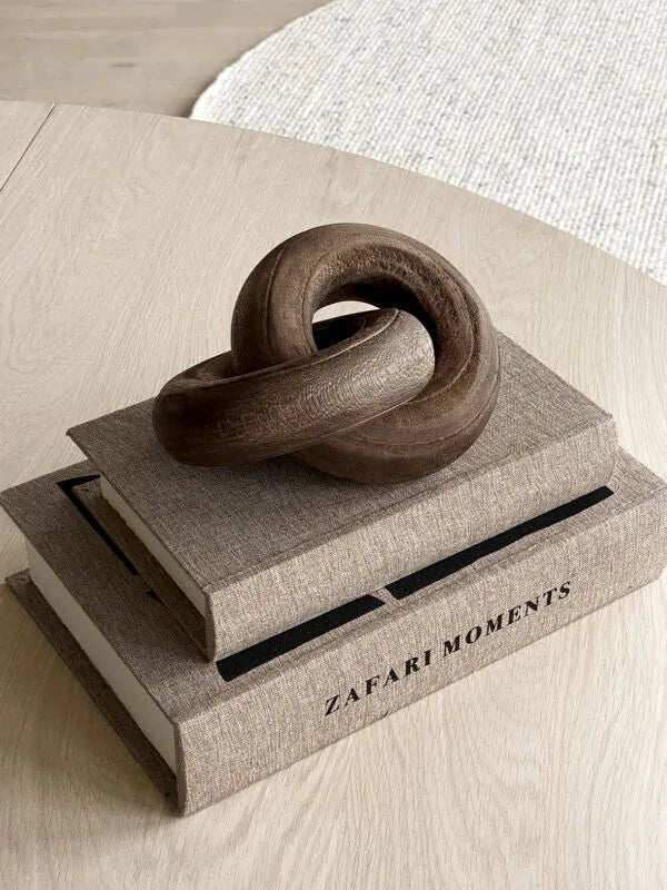 Dekoration Mono Knot Brown Wood