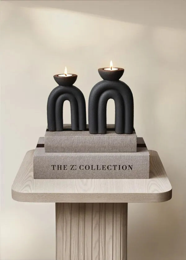 Candleholder Giovanna svart Petit