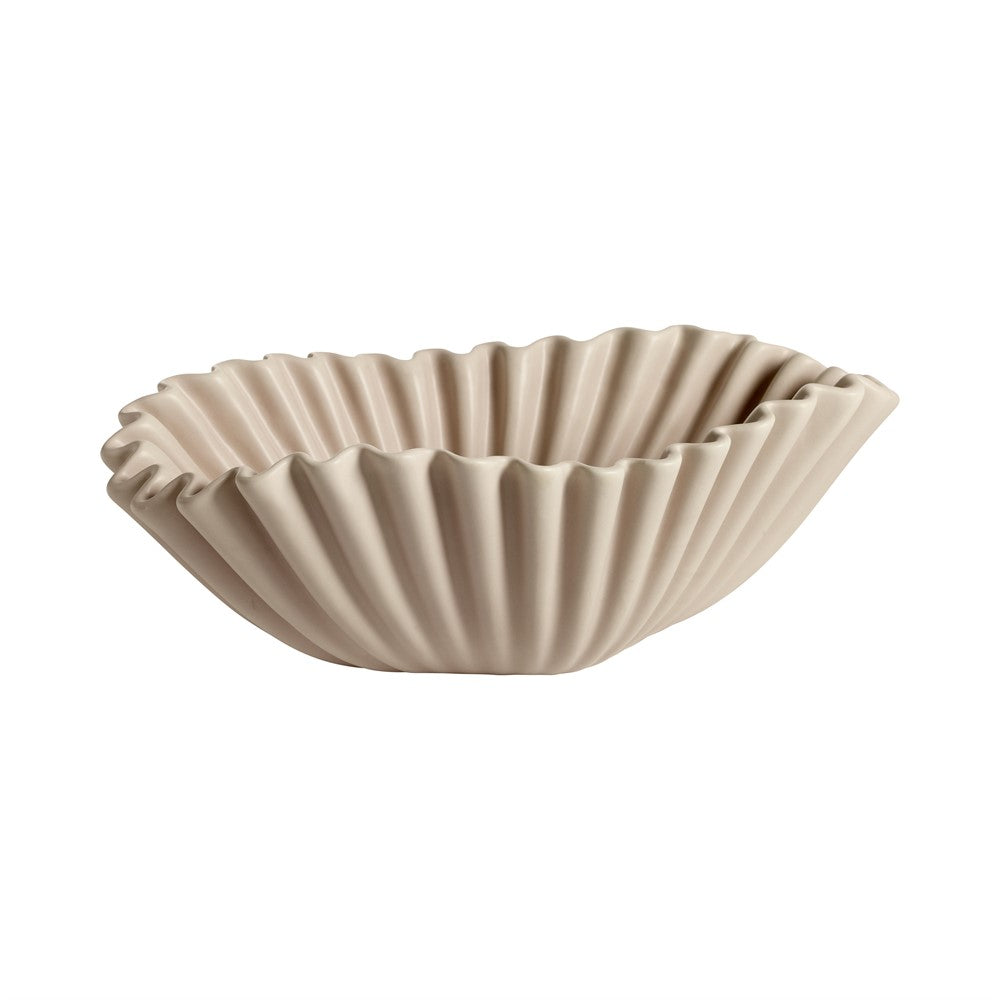 Skål Vilja beige Stor