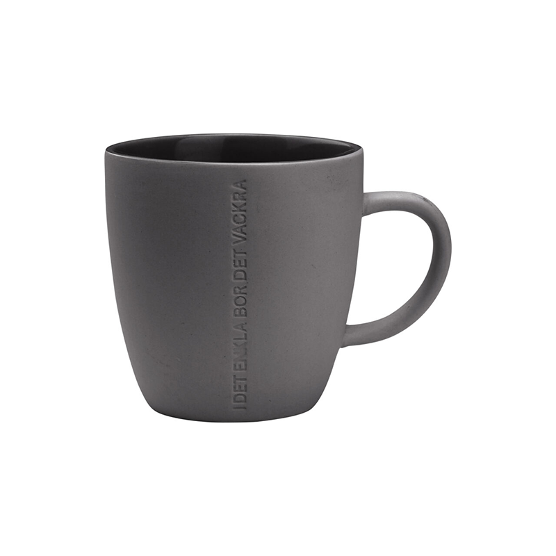 Kaffemugg "I det enkla" antracit - Ernst