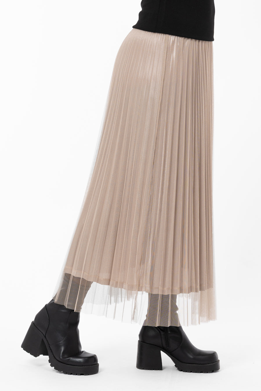 Clemence Reversable Skirt Caffe Latte – kjolar från Capri Collection