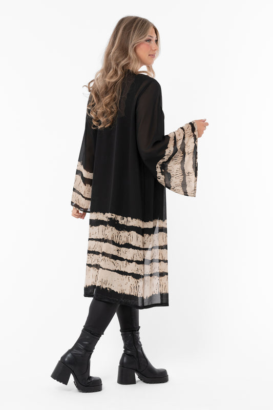 Danielle Jacket Black/Taupe – toppar från Capri Collection