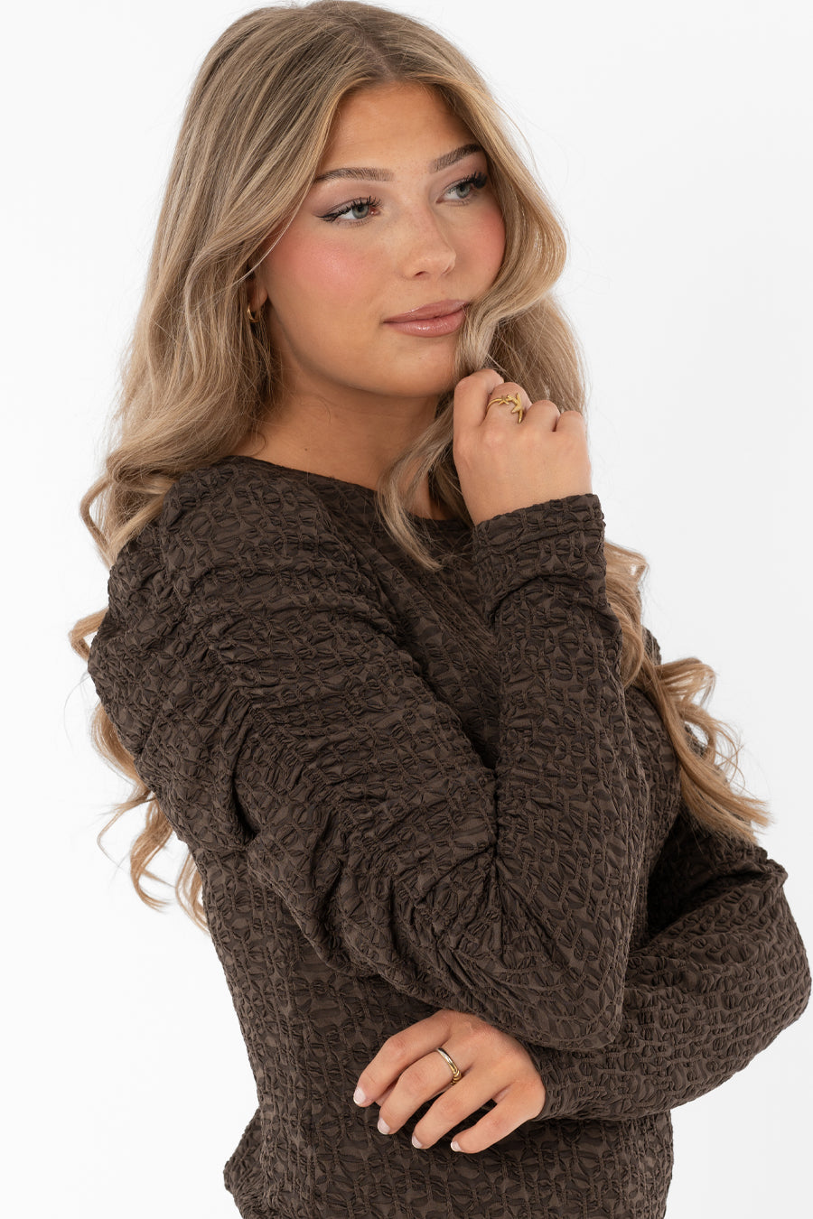 Maisie Top Espresso – toppar från Capri Collection