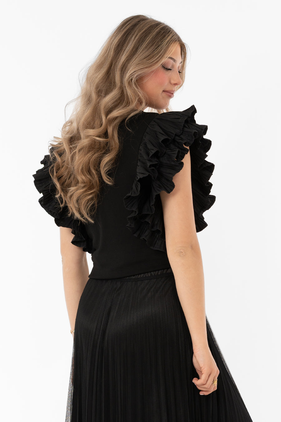 Vivienne Top Black – toppar från Capri Collection