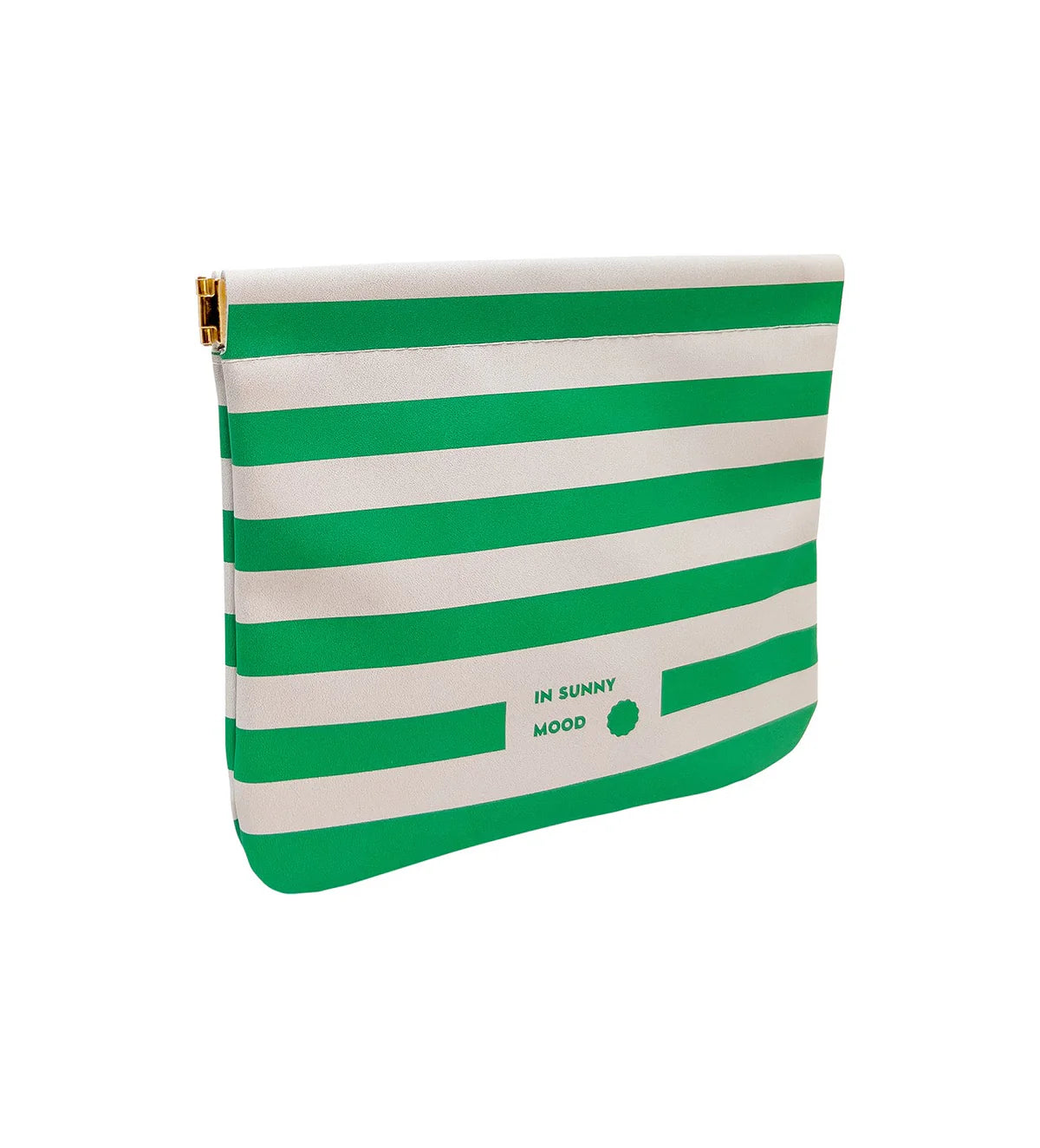 In Sunny Mood, Pouch Medium Stripe Green