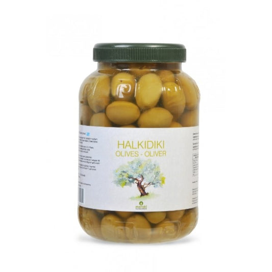 Halkidiki Stora gröna oliver 1 kg